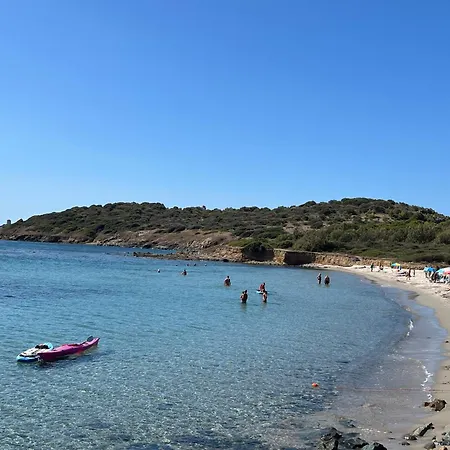 Villa Casale Fronte Mare - With Swimming Pool In Front Of The Porto Columbu - Perd'E Sali