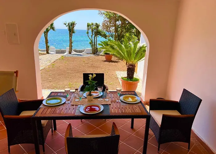 Villa Casale Fronte Mare - With Swimming Pool In Front Of The