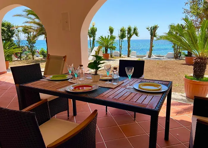 Villa Casale Fronte Mare - With Swimming Pool In Front Of The