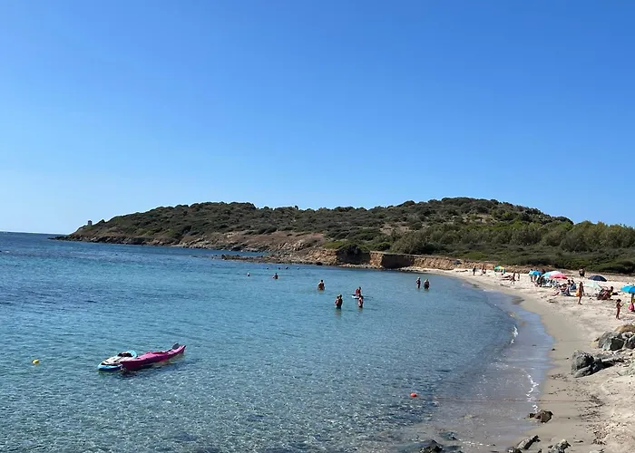 Villa Casale Fronte Mare - With Swimming Pool In Front Of The Porto Columbu - Perd'e Sali